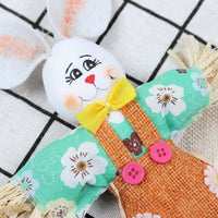 Easter Bunny Straw Doll Stake, Cute Design Bunny Decoration, Colorful Bunny Garden Stake, Suitable for Children, Gardening Enthusiasts, Classrooms, Walkways, Flower Pots