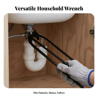 Faucet Installation Tool Sturdy Under Sink Basin Wrench Multifunctional Sink Wrench Lightweight for Homeowners, Bathroom