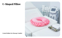 Massage Table Face Pillow Removable and Washable Cover Beauty Bed Face Cradle Comfortable Massage Table Headrest for Beauticians, Estheticians, Travel