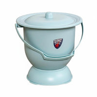 Lidded Commode container Anti-Odor Portable Toilet Reusable for Hospital, on-the-goers