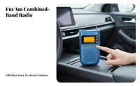 Rechargeable Frequency Modulation & AM/AM Bluetooth Radio Automatic Scanning and Pre-Programmed Stations Digital AM/frequency Modulation & AM Receiver TF Card Support MP3 Player USB-C Charging for Commuters, Travelers, Outdoor Enthusiasts, in-Vehicle Use