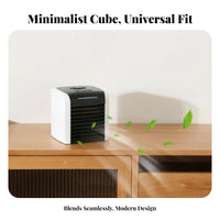Cools & Humidifies Mini Air Conditioner Fan Humidifier Function Mini Air Cooler Complimentary for Office, Bedroom, Dorm Room