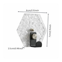 Wall Hook Decorative Versatile Clear Acrylic Hook for Washroom, Entryway, Bedroom