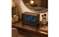 Watch Winder Cabinet Quiet Automatic Mechanical Watch Winding Box with Glass Door Retro for Men, Office
