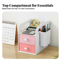 Space Saving Multi-Compartment Desk organizer adaptable Storage Multi-Compartment Supply organizer Large Capacity Desktop Organizer Tidy Workspace for Students, Professionals, Workstation, Study Room