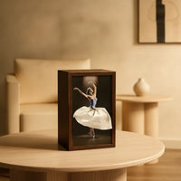 Tissue Box Cover with Wood Frame Rectangular Tissue Box Cover Decorative Decor for Ballerinas, Dancers, Living Room, Bedroom, Vanity