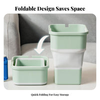 Foldable Car Trash Can Space-Saving Foldable Car Trash Can Multi-Functional Foldable Vehicle Garbage Bin for Drivers, Families, SUV, Truck, Boat