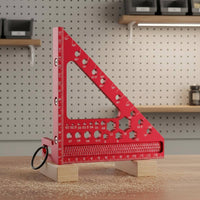 Multi-Angle Measuring Tool Aluminum Alloy Miter Angle Ruler High Precision Carpentry Square Measurer for Professionals, Carpentry