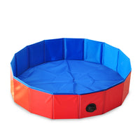 Foldable PVC Pet Swimming Pool for Dogs and Cats, Portable Bathing Tub