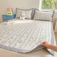 2025 New Ice Silk Cooling Mat for Summer, Washable Single Student Dormitory Bed Mat