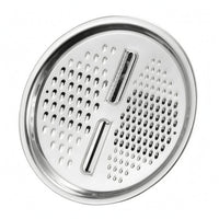 Dual Grating Stainless Steel Grater Lid Polished Finish Round Grater Lid Easy to Use Kitchen Tool Rust-Resistant