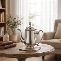 Coffee Pot with Lid Stainless Steel Timeless Coffee Pot Elegant Carafe with Lid for Tabletop Display