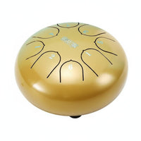 Lotus Inspired Design Steel Note Drum Ethereal Sound Percussion Instrument Beginner Friendly Handpan Portable for Meditators, Yoga Practice Practitikitrs, Music Lovers, Meditation, Relaxation, Home, Outdoor Garden