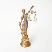 Lady Justice Statue Lustrous Deity of Justice Figurine Ornate for Office, Desk