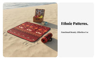 Moisture-Proof Portable Picnic Mat Thickened Design Waterproof Outdoor Blanket Sandproof Foldable Beach Mat Lightweight for Beachgoers, Travelers, Picnics, Camping, Travel, Outings