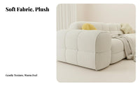 Plush cumulus Sofa French-Inspired sectional cumulus Couch Creamy Aesthetic Living Room Seating for partners, Homeowners, Lounging, Lounge Area, Movie evenings