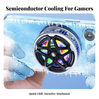 Quiet Operation Semiconductor Phone Cooler Lightweight Design Attractive Phone Cooler for Content Creators, Clip Capture Ing