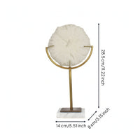 Coral Sculpture with Marble Base Modern Coral Sculpture Faux Tabletop Ornament for Living Room