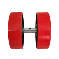 Polyurethane Wheel Assembly Heavy-Duty Pallet Truck Wheel with Bearings Smooth-Rolling Roller for Factories