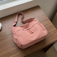 Tote Bag for Women with Zipper and External Pockets, Large Canvas Tote Bag for Work, Crossbody Shopping Bag with Strap, Large Canvas Summer Bag