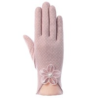Women's Cotton Lace Sun Protection Gloves for Outdoor Driving and Cycling