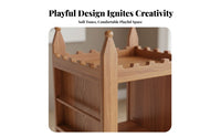 Large Capacity Rotating Castle book storage unit Multi-Functional Storage kids' Furniture Space-Saving book storage unit Easy to Assemble for Children, Preschoolers, Toddlers, Playroom, Nursery, Kindergarten, Classroom