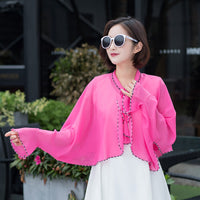Women's Summer Chiffon Sun Protection Shawl for Driving and Outdoor Cycling