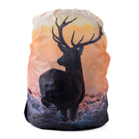 Waterproof Backpack Rain Cover with Digital Print Dustproof Protector for Outdoor Hiking Camping