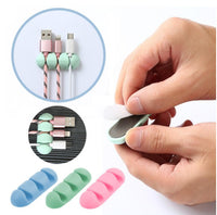 Self-Adhesive Cable Organizer Clips for Desk and Wall Mounting