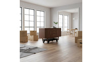 Compact Storage Connectable Furniture Dolly Easy to Carry Interlocking Utility Dolly for Garage, Warehouse