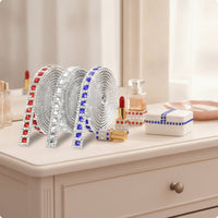 3 Pieces Self Sticky Rhinestone Strip Faceted Rhinestone Ribbon with Self Sticky Backing Diamond Trim Tape Sticker for DIY Enthusiasts, Crafters, Gift Wrapping