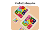 Early Learning Wooden Number Matching Game Parent-Child Bonding Child-Centered Number Matching Game Develops Fine Movement Skills Educational Toy Improves Hand-Eye Coordination for Preschoolers, Kids, Classroom