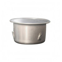 Flat Top Locking Tab Drain Cap Silver Finish Insert-Style Drain Stopper for Pipe Sealing