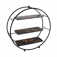 3-Tier Cake Stand Space-Saving 3 Tier Cake Stand Reusable Round Dessert Display Rack for Afternoon Tea