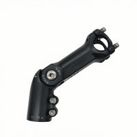 Aluminum Alloy Adjustable Handlebar Stem Four-Bolt Adjustable Cycle Stem Matte Black Hardware Lightweight for Cyclists, Mountain Bikes