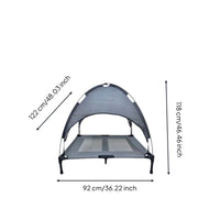Elevated Bed with Canopy Breathable Elevated Pet Bed with Canopy Lightweight for Patio, Camping