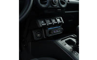 Console Panel with USB Ports Easy Installation Center Console Interface Socket USB Port Panel Rugged Car Adapter Long-Lasting