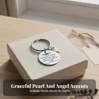 Stainless Steel Key Loop Ideal Gift Engraved Keychain Long-Lasting for Mom