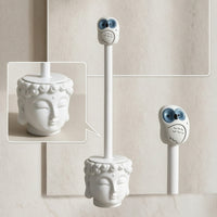 Toilet Brush with Buddha Holder Upright Buddha Toilet Brush Stand Modern Sturdy for Bathroom, Guest Bath