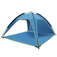 Pop-Up Beach Tent with UV Protection, Waterproof, 3-Side Ventilation, Portable Outdoor Shelter