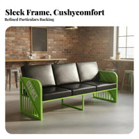 Trendy Design Industrial Containerdesign Sofa Long-Lasting Frame Booth Seating Anti-Rust and Wear-Resistant Commercial Furniture for Business Owners, Interior Designers, Coffee Shops, Restaurants, Reception Areas