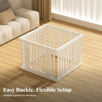 Indoor Use adjustable Puppy Playpen Configurable Shape Pet Fence adaptable Combination Dog Enclosure Easy Assembly for Owners of Small Dogs, Indoors, Living Room, Hallmethod, Travel
