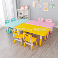 Adjustable Kids' Study Table and Chair Set for Kindergarten, Play, and Dining