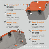 76L Insulated Food Pan Carrier for Catering and Delivery