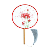 DIY Embroidery Kit for Beginners - Hand-Embroidered Round Fan with Ancient Style Patterns