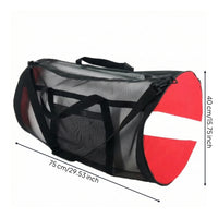 Mesh Duffel Bag with Shoulder Strap Breathable Mesh Duffel Bag with Zipper Closure Heavy Duty for Pool