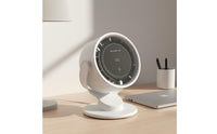 100 Speed Settings USB Desk Fan Rechargeable Mini Desktop Fan Quiet Operation Air Circulator Type-C Charging for Office Workers, Students, Travel, Bedroom, Dorm Room