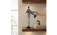 African Woman Figurine Cultural African Woman Statue Slender Figurine with Bowl for Living Room
