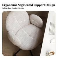 Height Adjustable rotating Chair with Flip-up supportrestss Ergonomic Design Office Furniture Long-Lasting Comfort Task Seating Thick Padded Seat for Students, distant Workers, Professionals, Study Room, Bedroom