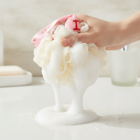 Creative Ice Cream Shaped Bath Sponge Shower Loofah